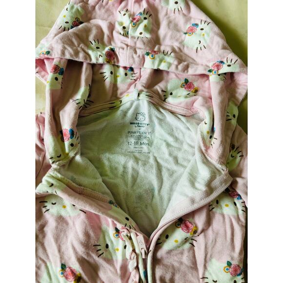 Posh Peanut Pastel Pink Hello Kitty French Terry
Hooded Ruffle Romper 12-18mos - Picture 6 of 6